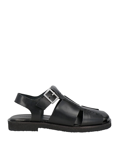 SANDRO Sandals Black Leather