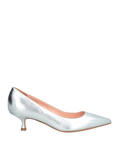 ANNA F. Pump Silver Leather