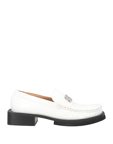 GANNI Loafers White Textile fibers