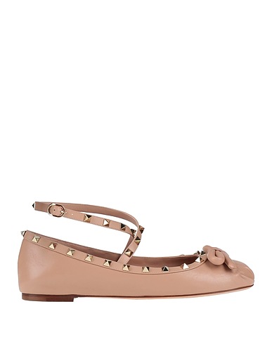 VALENTINO GARAVANI Ballet flats Antique rose Leather