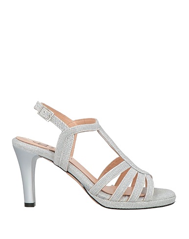 CFT VENICE Sandals Silver Leather