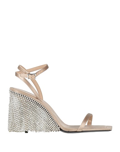 KATE CATE® Sandals Beige Textile fibers