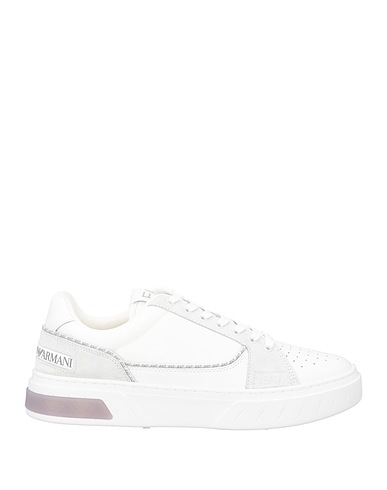 EA7 Sneakers White 100% Cow leather, Polyamide, Polyester, Polyurethane coated