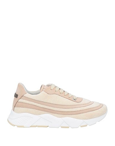 PESERICO Sneakers Beige Leather, Textile fibers