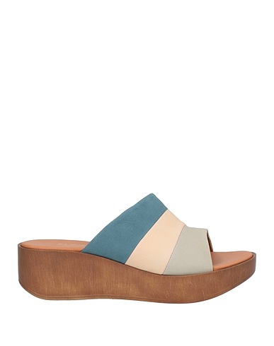 THE FLEXX Mules and clogs Slate blue Leather