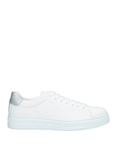 EMPORIO ARMANI Sneakers Bianco Poliestere, Poliuretano