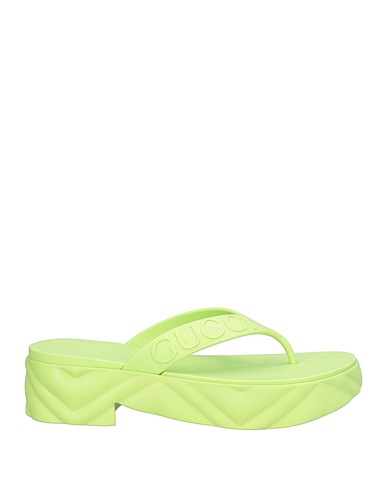 GUCCI Flip flops Light green Rubber