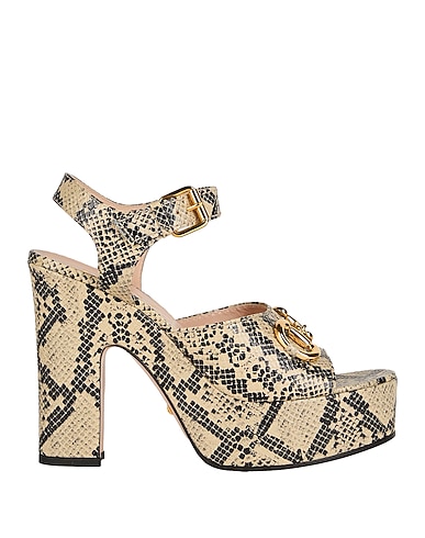 GUCCI Sandals Beige Leather