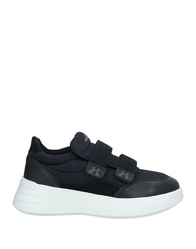 HOGAN Sneakers Schwarz Leder, Gewebefasern