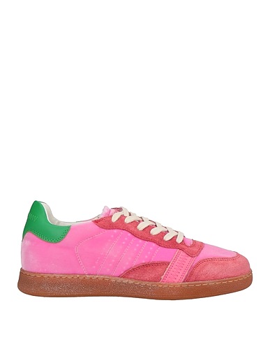 D.A.T.E. Sneakers Rosa Leder, Gewebefasern