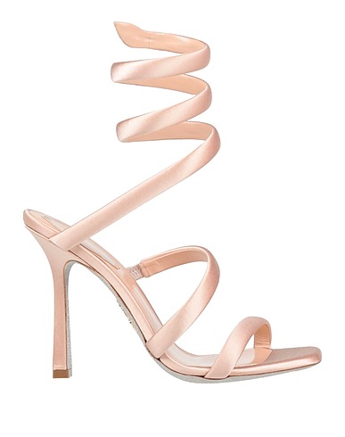 RENE' CAOVILLA Sandals Blush Textile fibers