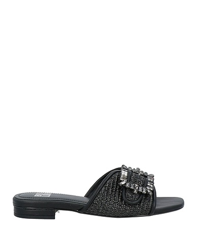 BIBI LOU Sandals Black Textile fibres