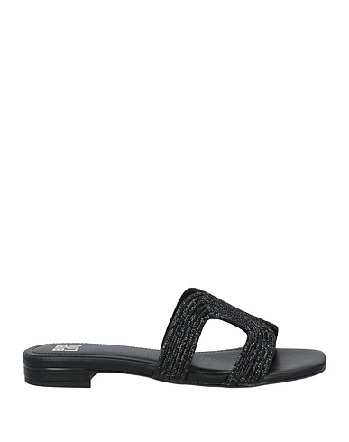 BIBI LOU Sandals Black Textile fibres