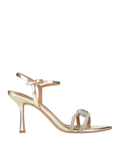 BIBI LOU Sandals Platinum Textile fibers