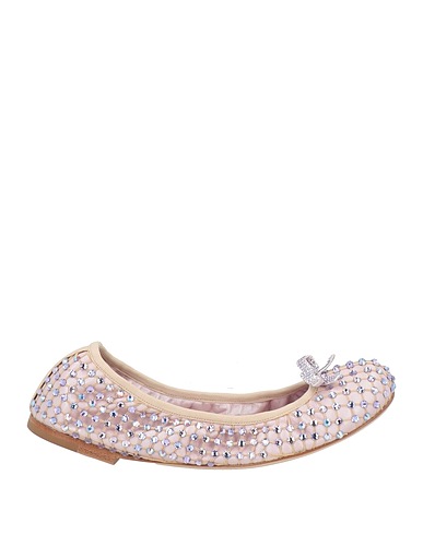 RENE' CAOVILLA Ballerines Cuir, Fibres textiles