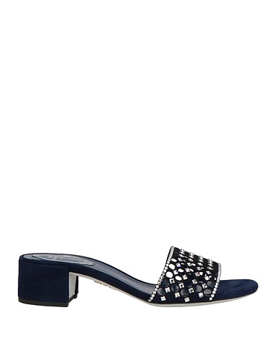 RENE' CAOVILLA Sandals Navy blue Leather