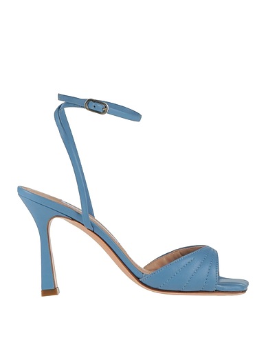 FRANCESCO SACCO Sandals Light blue Leather