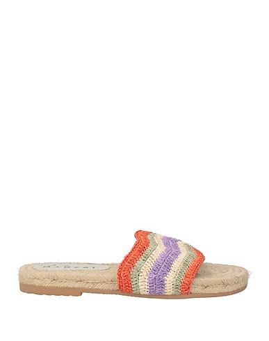 MANEBÍ Espadrillas Arancione Rafia naturale