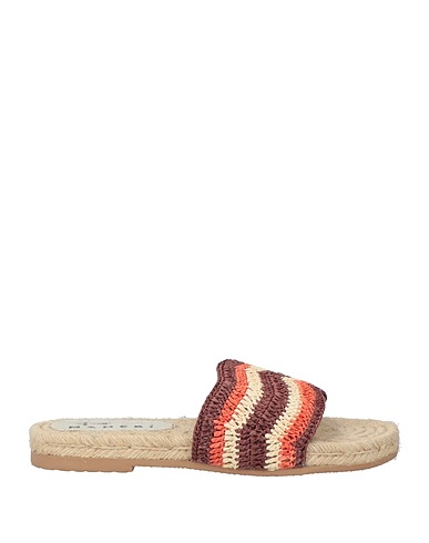 MANEBÍ Espadrillas Cioccolato Rafia naturale
