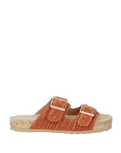 MANEBÍ Espadrilles Rust Natural raffia
