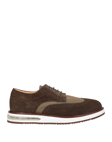 BARLEYCORN Stringate Testa di moro Pelle, Fibre tessili