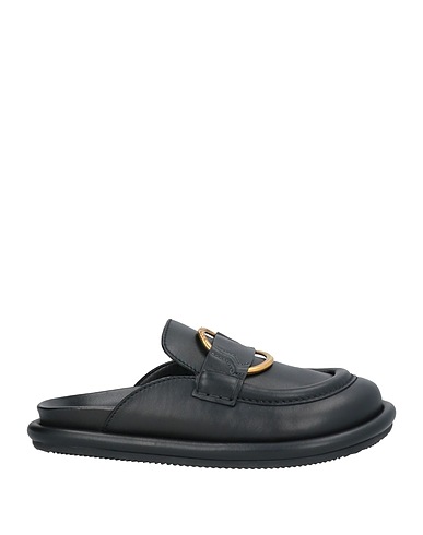 MONCLER Mules and clogs Black Leather