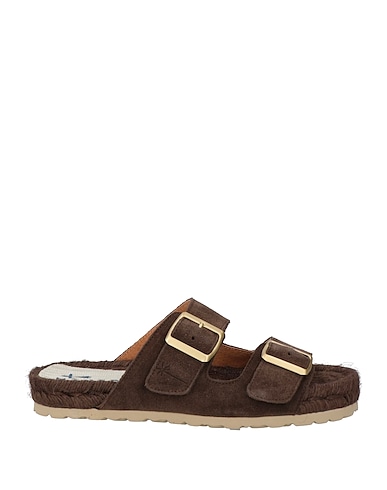 MANEBÍ Espadrilles Chocolate brown Leather