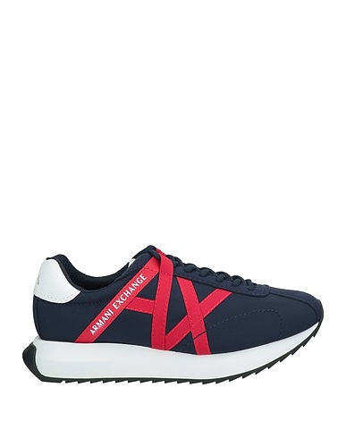 ARMANI EXCHANGE Sneakers Navy blue 100% Polyamide, Elastane, Polyurethane, Polyester