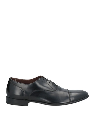 GREEN GEORGE Laced shoes Black Leather