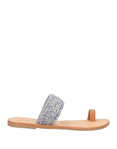 MANEBÍ Flip flops Lilac Leather, Other Fibres