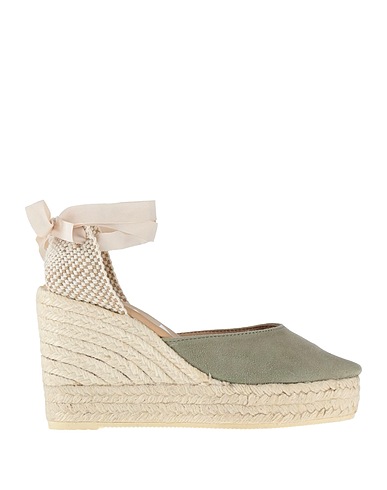 MANEBÍ Espadrilles Sage green Leather