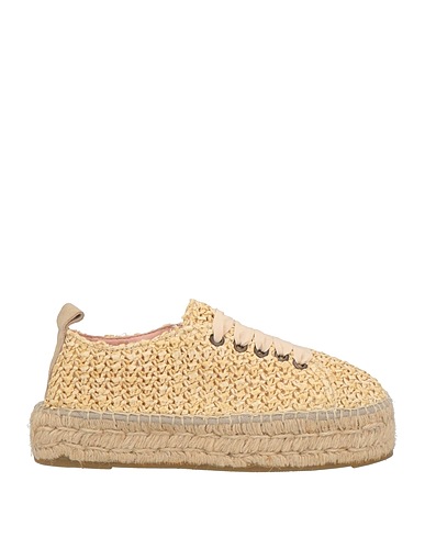MANEBÍ Sneakers X ROCKY BARNES BEIGE Natural raffia