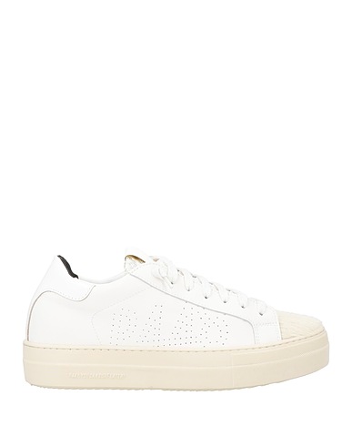 P448 Sneakers White Leather, Textile fibres