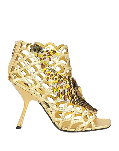SERGIO ROSSI Ankle boot Gold Leather