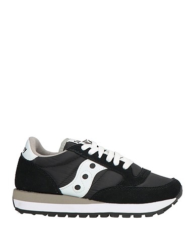 SAUCONY Sneakers Black Leather, Textile fibres