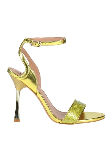 LIU •JO Sandals Yellow Textile fibres, Other Fibres