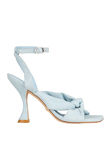 STUART WEITZMAN Sandals Sky blue Textile fibers
