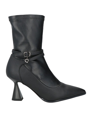 TUA BY BRACCIALINI Ankle boot Black Textile fibers