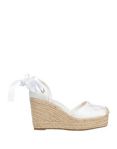 LAURA BIAGIOTTI Espadrilles White Textile fibres