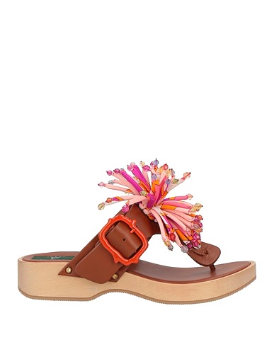 PUCCI Flip flops Brown Leather