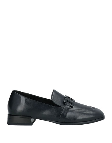LAURA BIAGIOTTI Loafers Black Textile fibres