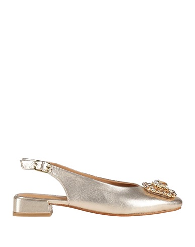 PARODI SUNSHINE Footwear Gold Leather