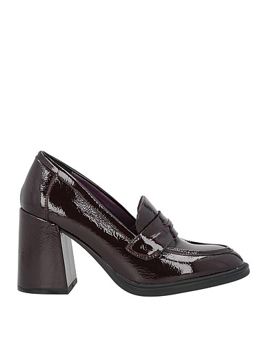 APEPAZZA Loafers Burgundy Leather