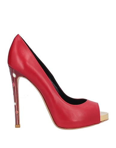 FRANCESCO SACCO Décolleté Bordeaux Pelle di vitello