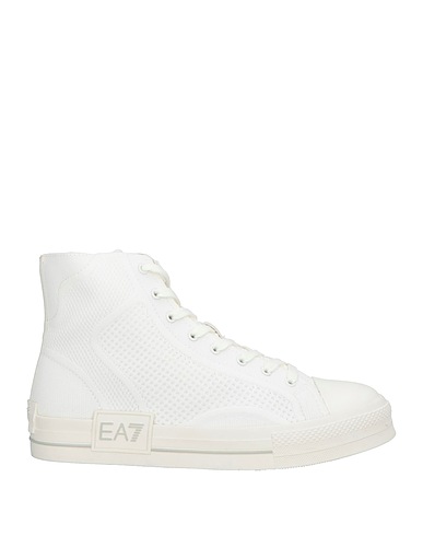 EA7 Sneakers White 100% Polyester, Polyurethane, Elastane, Polyamide