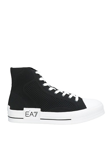 EA7 Sneakers Schwarz 100% Polyester, Polyurethan, Elastan, Polyamid