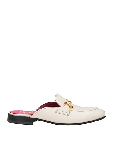 SEBOY'S Mules and clogs White Leather