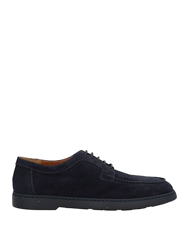 DOUCAL'S Laced shoes Midnight blue Leather