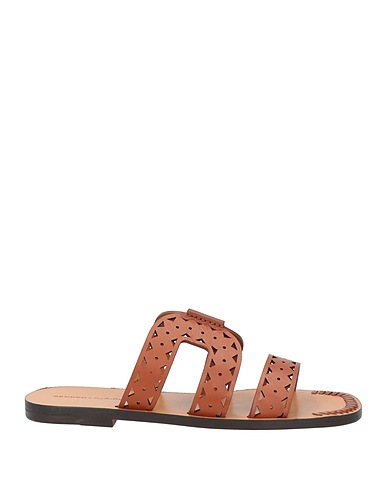 SANDRO Sandals X LOUIS BARTHÉLEMY Brown Leather