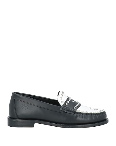 SANDRO Loafers White Leather